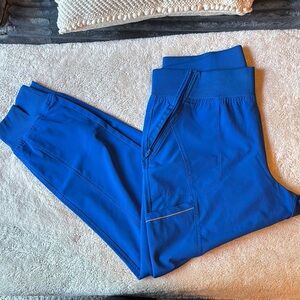 Vibrant Blue Slim-Fit Track Pants